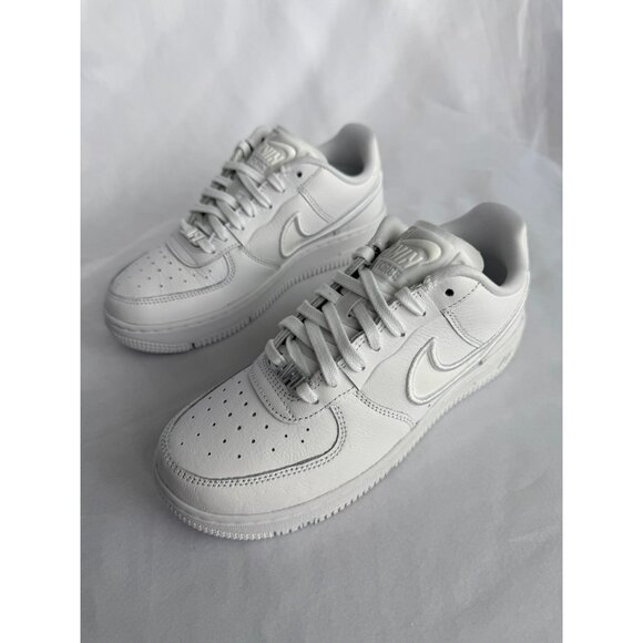6.5 WOMEN'S NIKE AIR FORCE ONE 1 DANCE FJ7409-100 SNEAKERS SPORTSWEAR WHITE - Picture 2 of 8